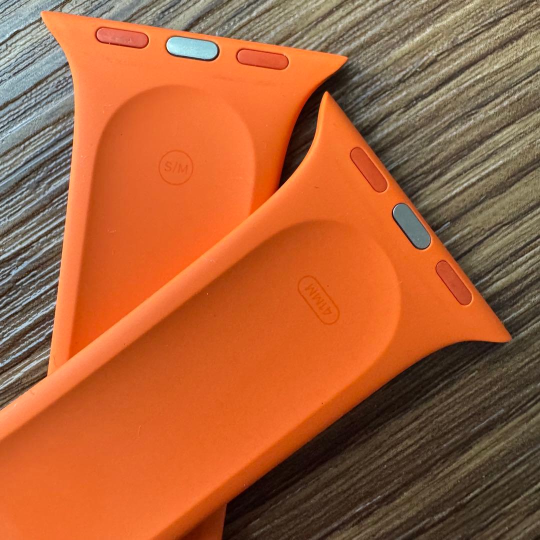 2238 Apple Watch エルメス　オレンジラバー　スポーツバンド