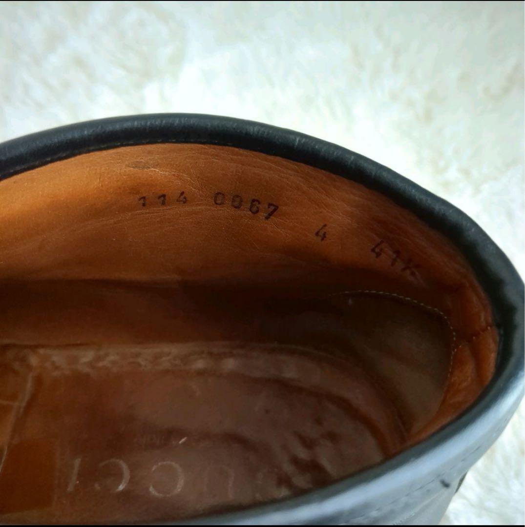 GUCCI チャッカブーツ ホースビット 金具 レザー タンクソール ブラック