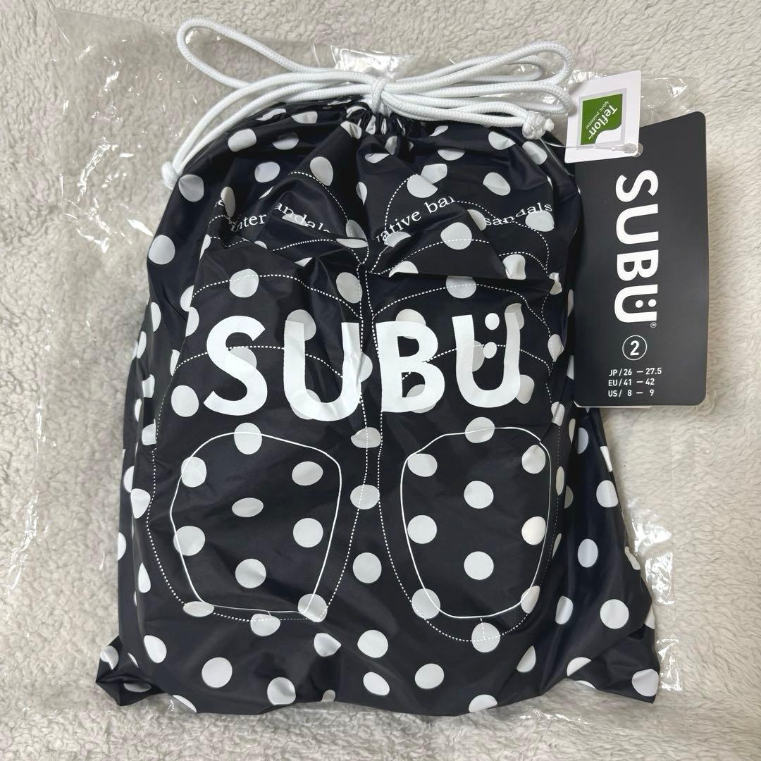 （新品未使用）SUBU サンダル ドット 【サイズ26～27.5cm】