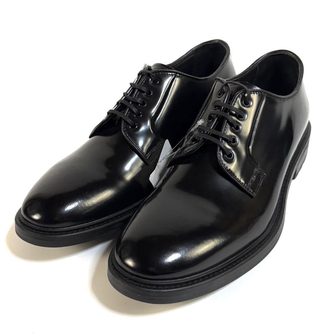 【未使用】EMPORIO ARMANI レザー ン 革靴 7 イタリア製 元箱付