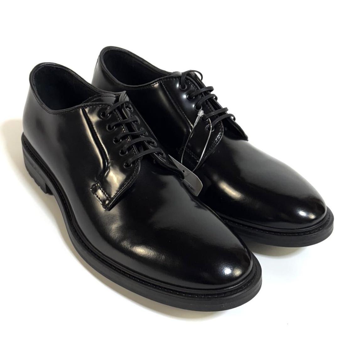 【未使用】EMPORIO ARMANI レザー ン 革靴 7 イタリア製 元箱付