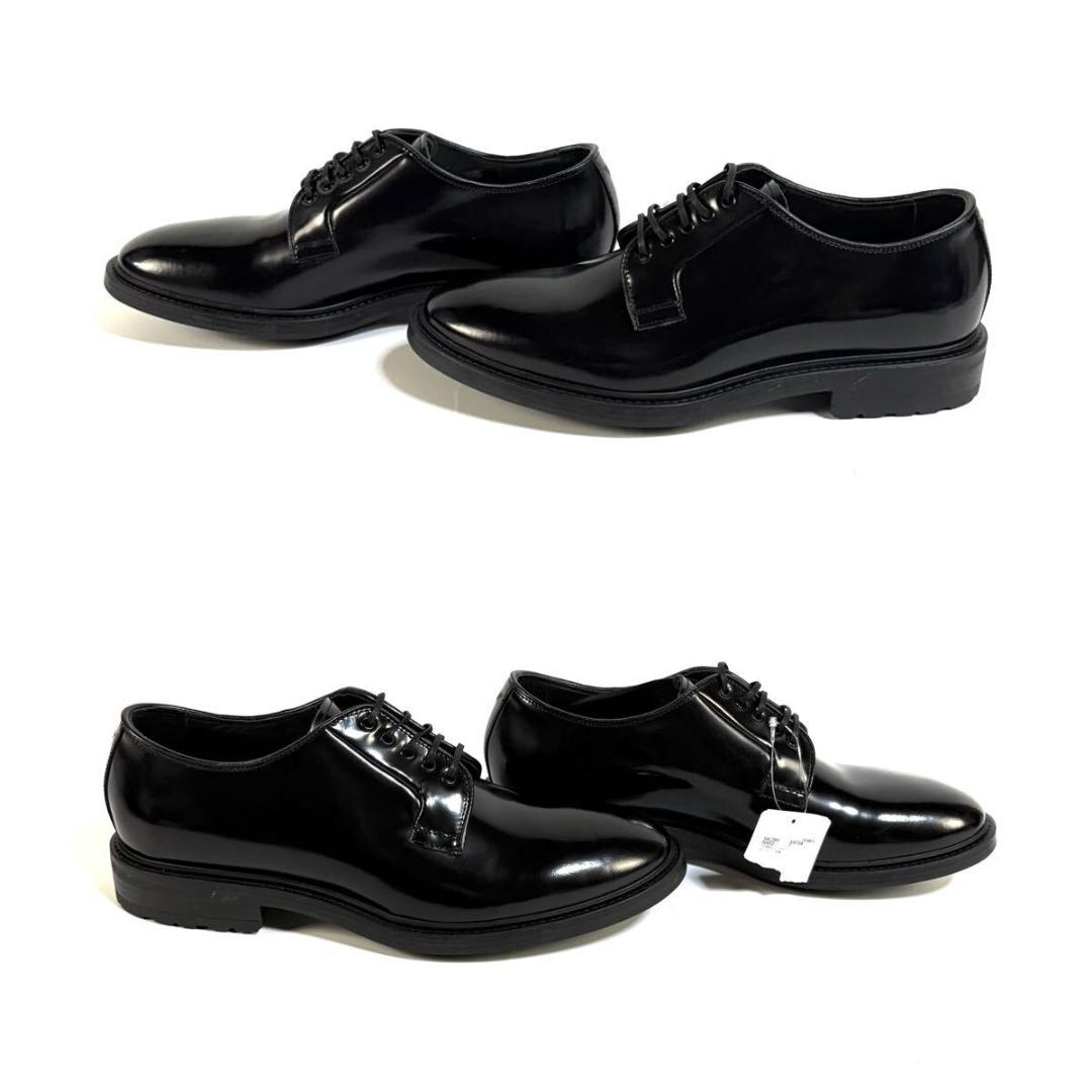 【未使用】EMPORIO ARMANI レザー ン 革靴 7 イタリア製 元箱付