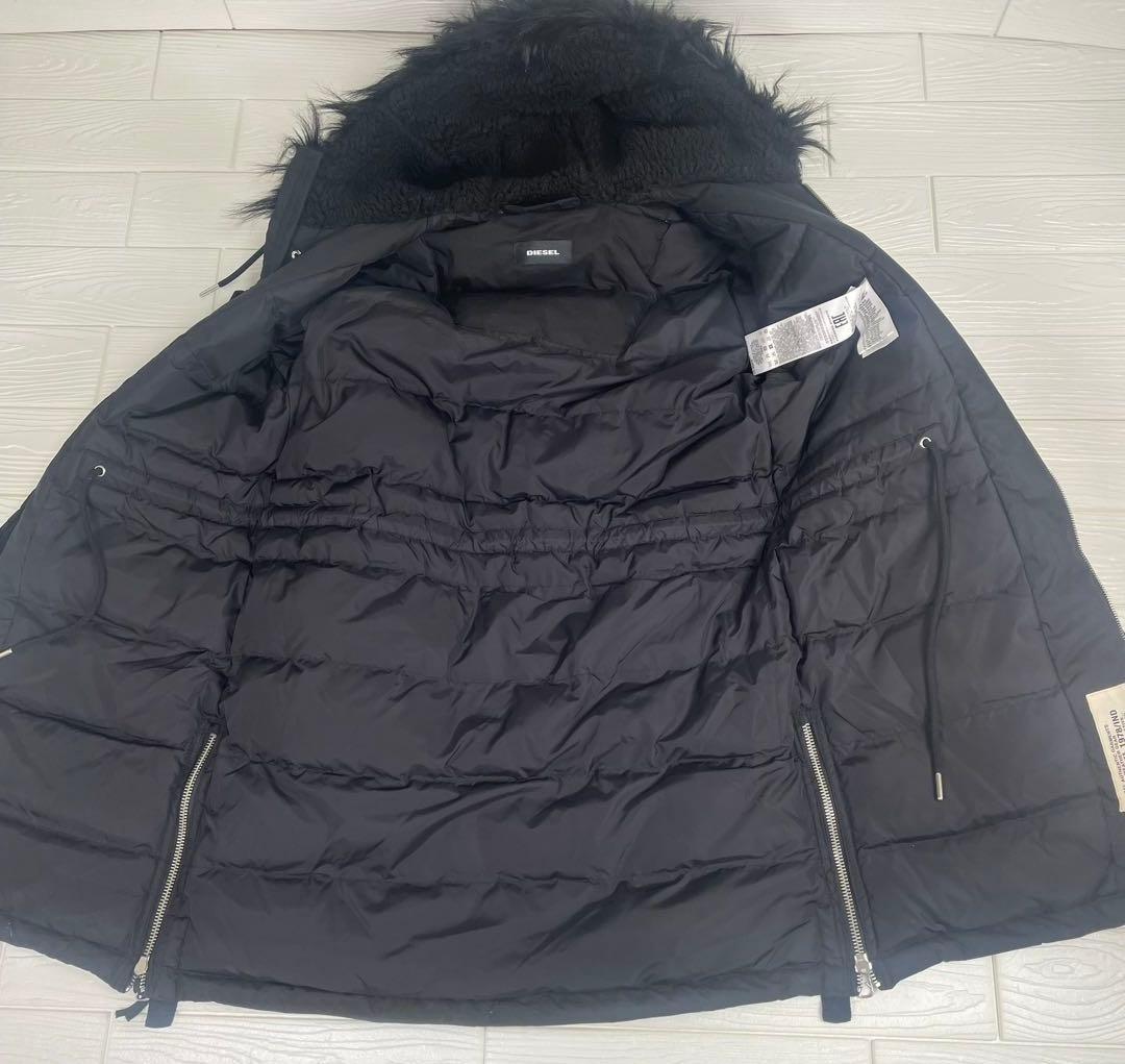 DIESEL ディーゼル ミリタリージャケット　モッズコート　フード、ファー付き
