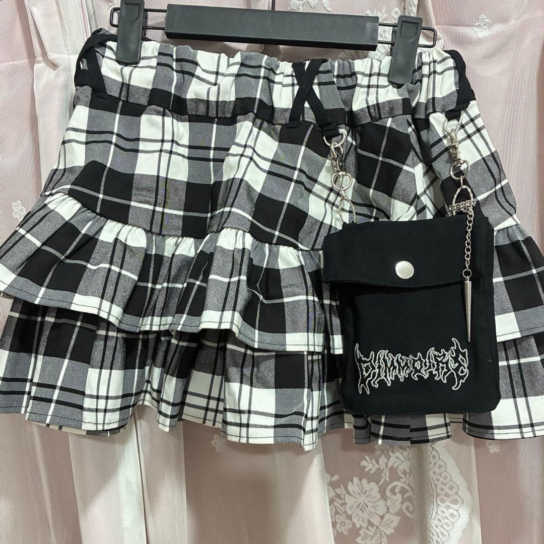 Dim Moire フリルミニスカート