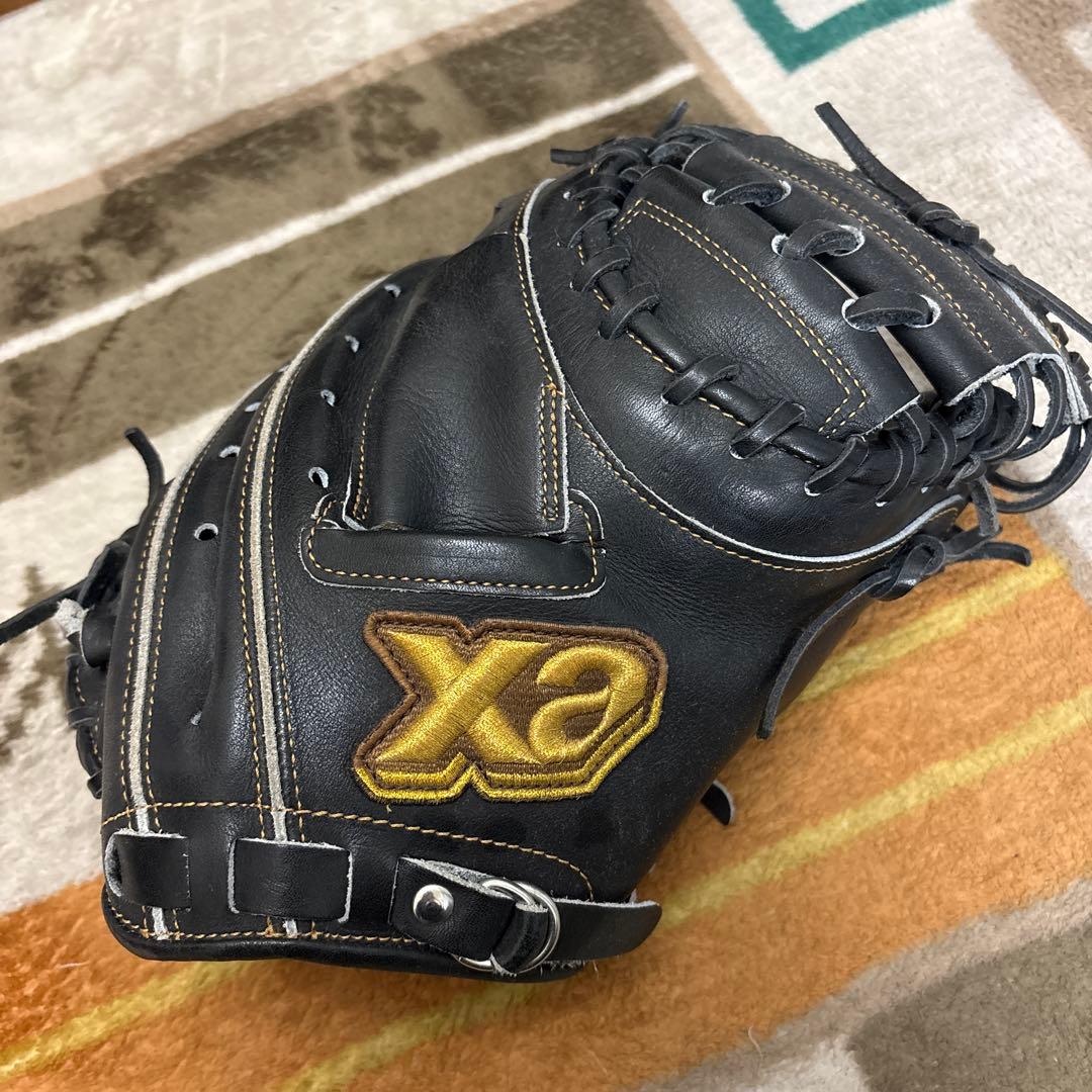 ザナックス ブラック 軟式キャッチャーミット