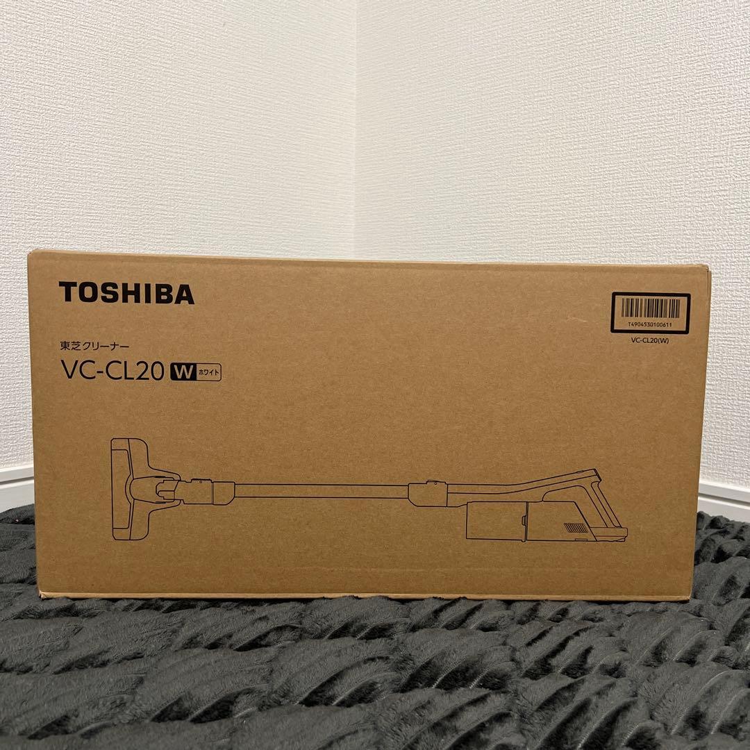 【新品未使用】東芝 TOSHIBA VC-CL20 ホワイトスティッククリーナー