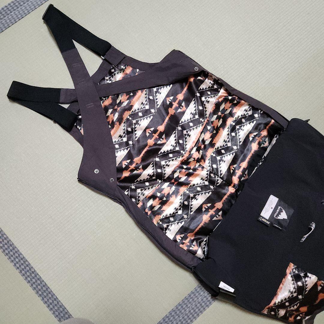 【美品】バートンBURTON レディース ビブパンツ M GORE-TEX
