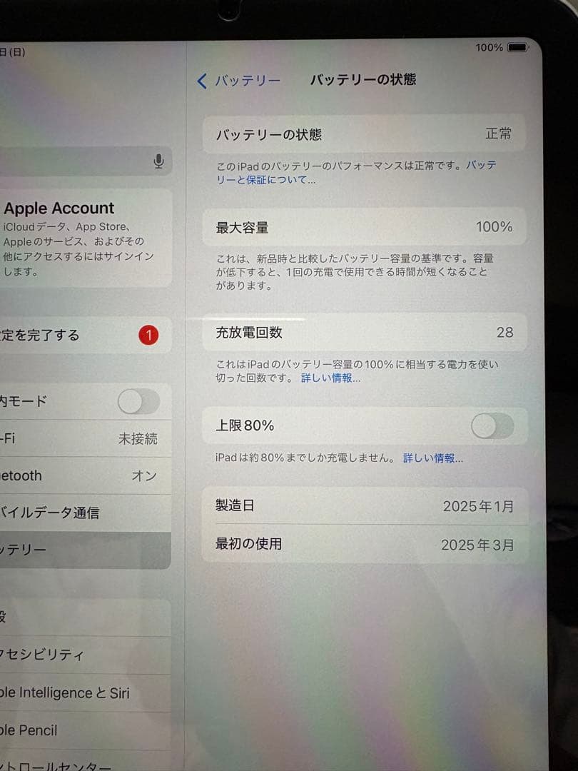 【美品】iPad mini(A17 Pro)セルラー版 128GB