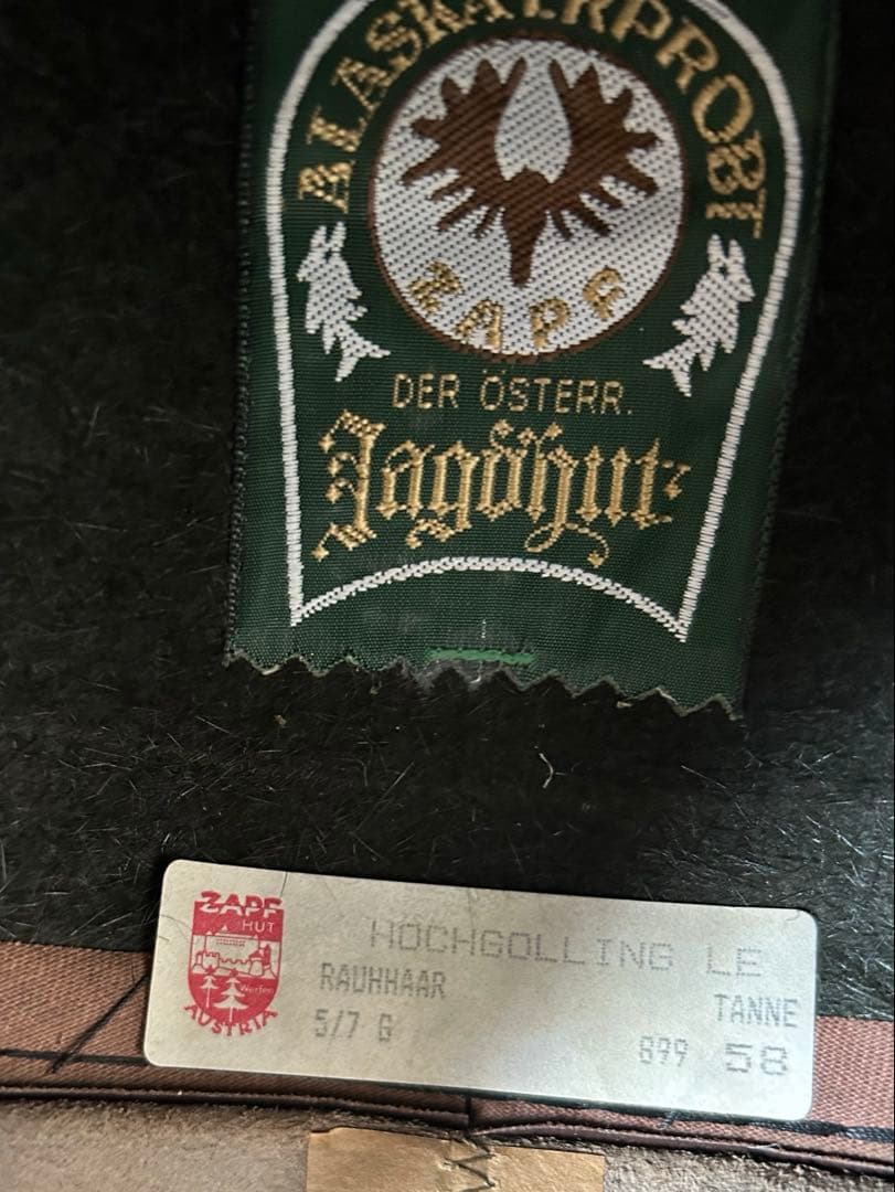 【ZAPF】チロリアンハット　オーストリア製