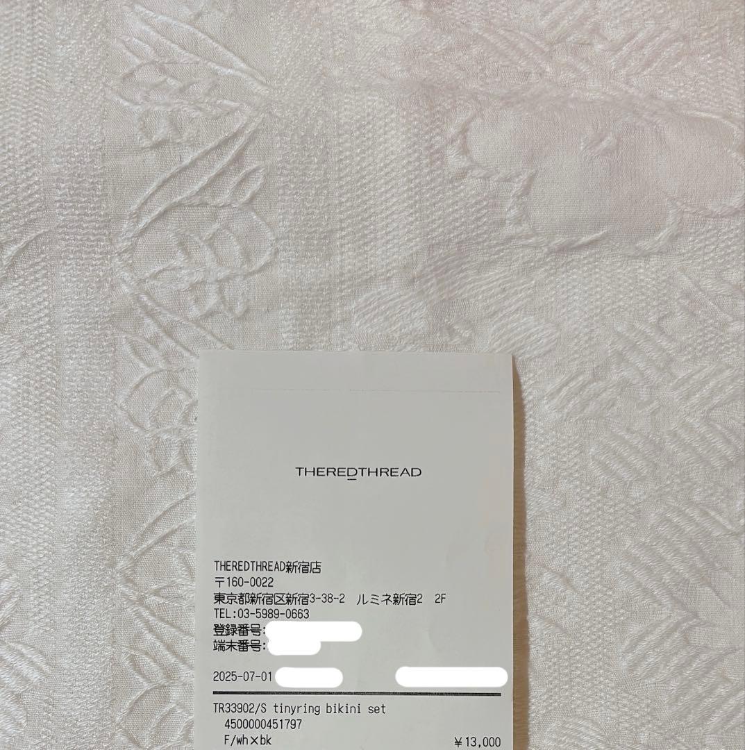 水着・ラッシュガード theredthread S tinyring bikini set white