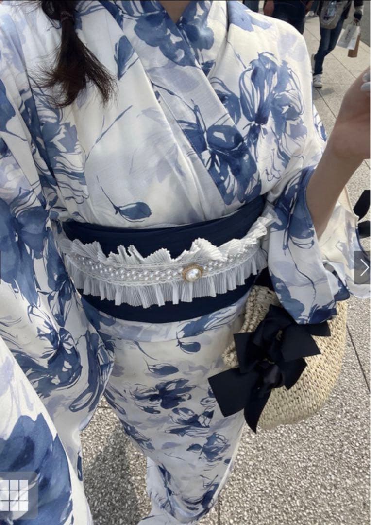 GRL 水彩花柄浴衣セット[fy028]