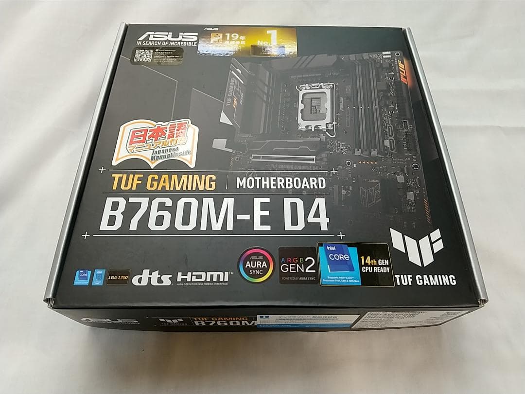 ASUS TUF Gaming B760M-E D4 マザーボード DDR4対応