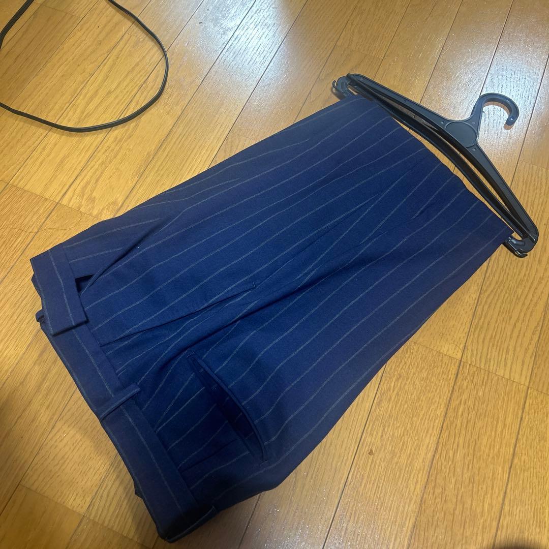 パンツ 24 WACKO MARIA STRIPED PLEATED TROUSER