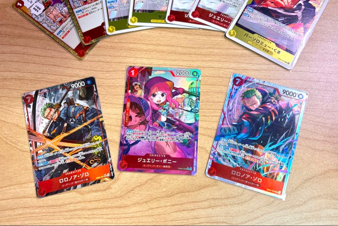 EB04 007ゾロ、002ボニーの各種パラレル、他カードセット