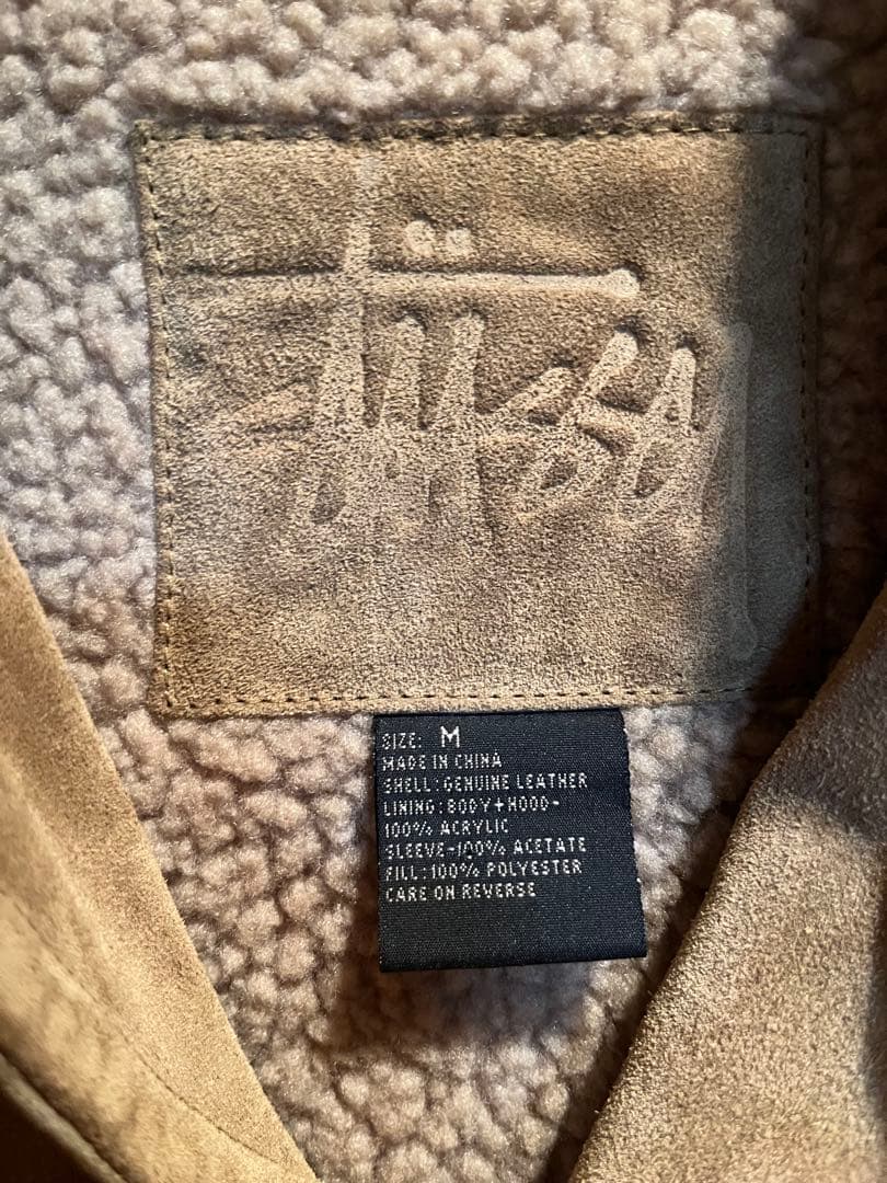 Stussy ステューシー スエード ランチジャケット カーコート レザー M