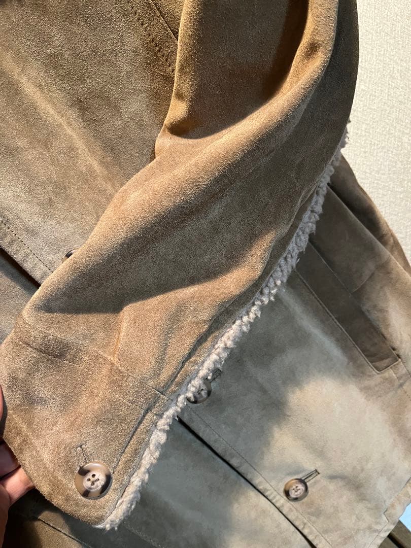 Stussy ステューシー スエード ランチジャケット カーコート レザー M