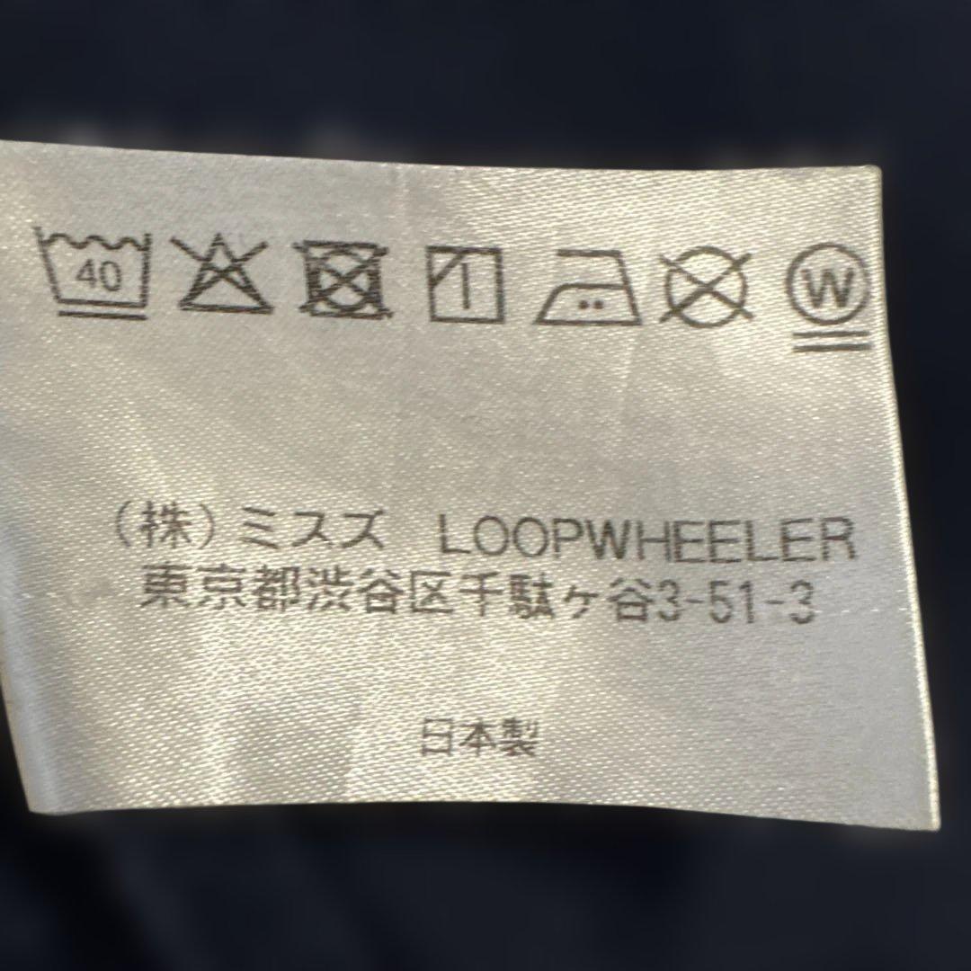 LOOPWHEELER LW01ネイビー スウェット Lサイズ