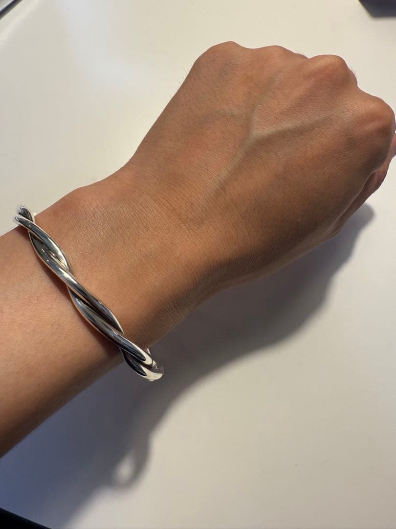 【美品】 ティファニー シルバー925 バングル ツイスト