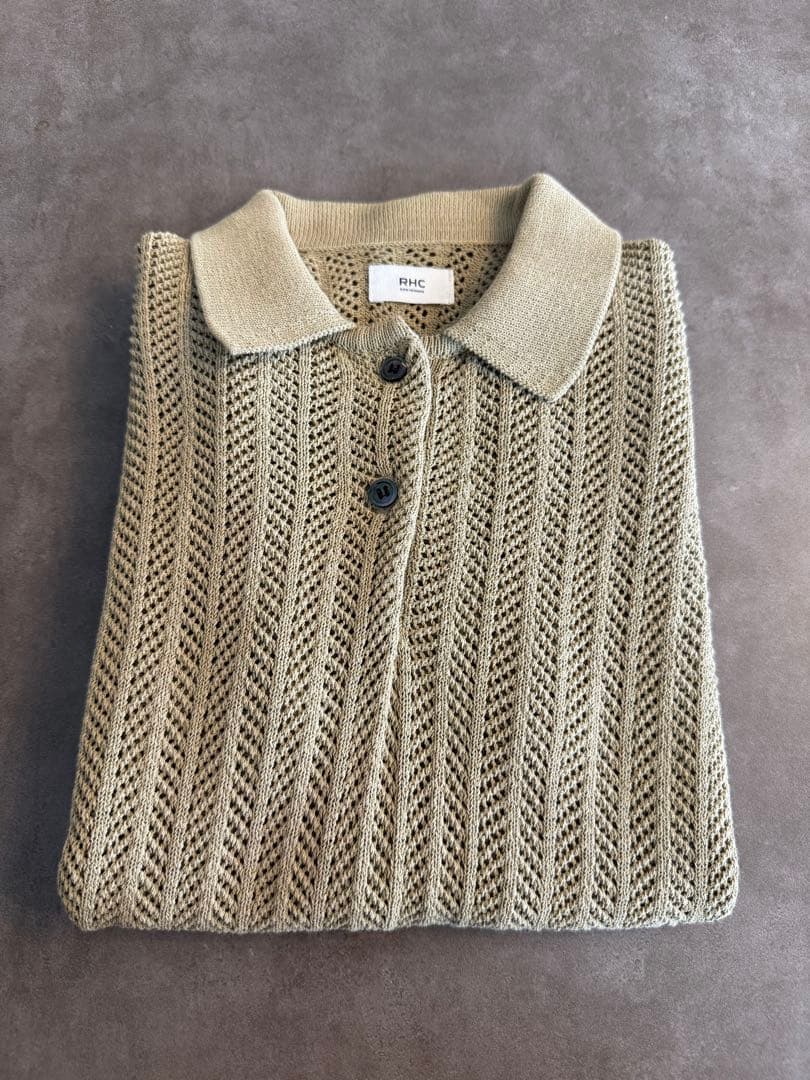 RHC Ron herman 半袖ポロシャツ サマーニット