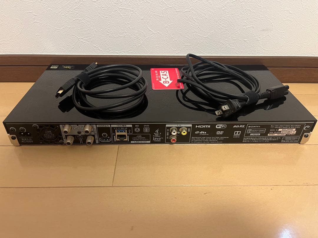SONY 4K ブルーレイレコーダー BDZ-ZW550