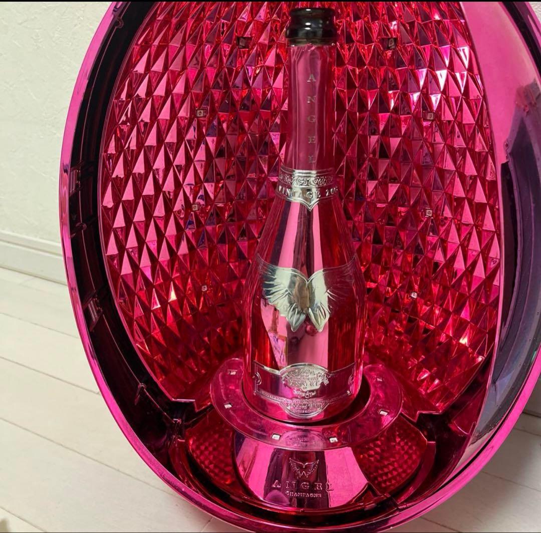 エンジェルシャンパン　eggピンク　空きボトル egg箱