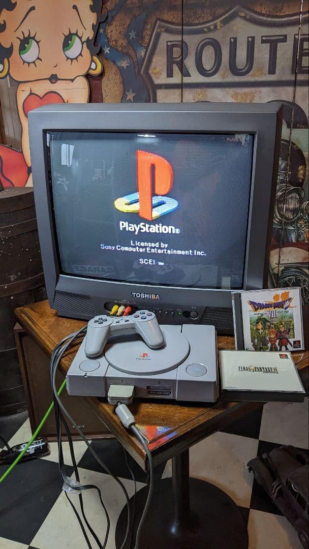 平成レトロ お茶の間セット 当時物 東芝 ブラウン管テレビ 初代プレステ