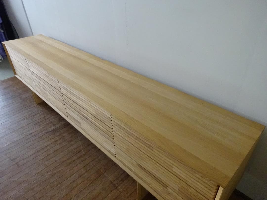 カリモク　ソリッドシリーズ　TVボード　QT80　オーク無垢材　超美品