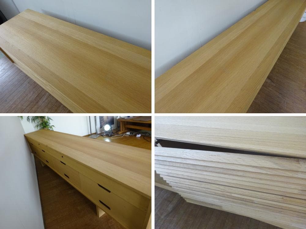 カリモク　ソリッドシリーズ　TVボード　QT80　オーク無垢材　超美品