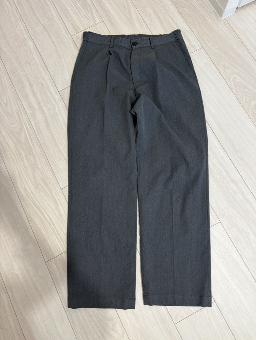 エヌハリウッド　スラックス　チャコールグレー　38