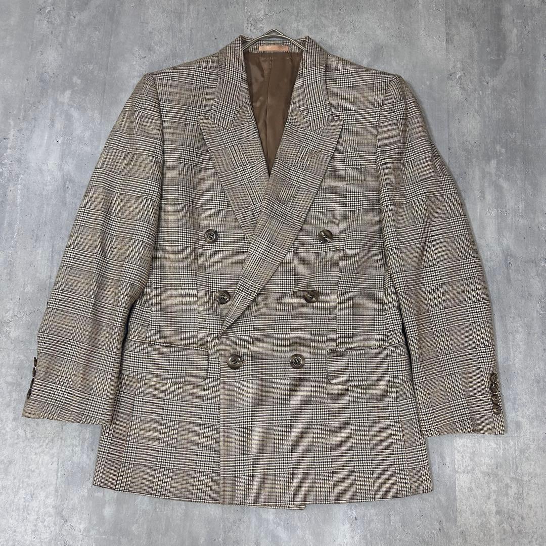 美品 バーバリーズ レディース ダブルスーツ スカート 上下 7号 シルク混