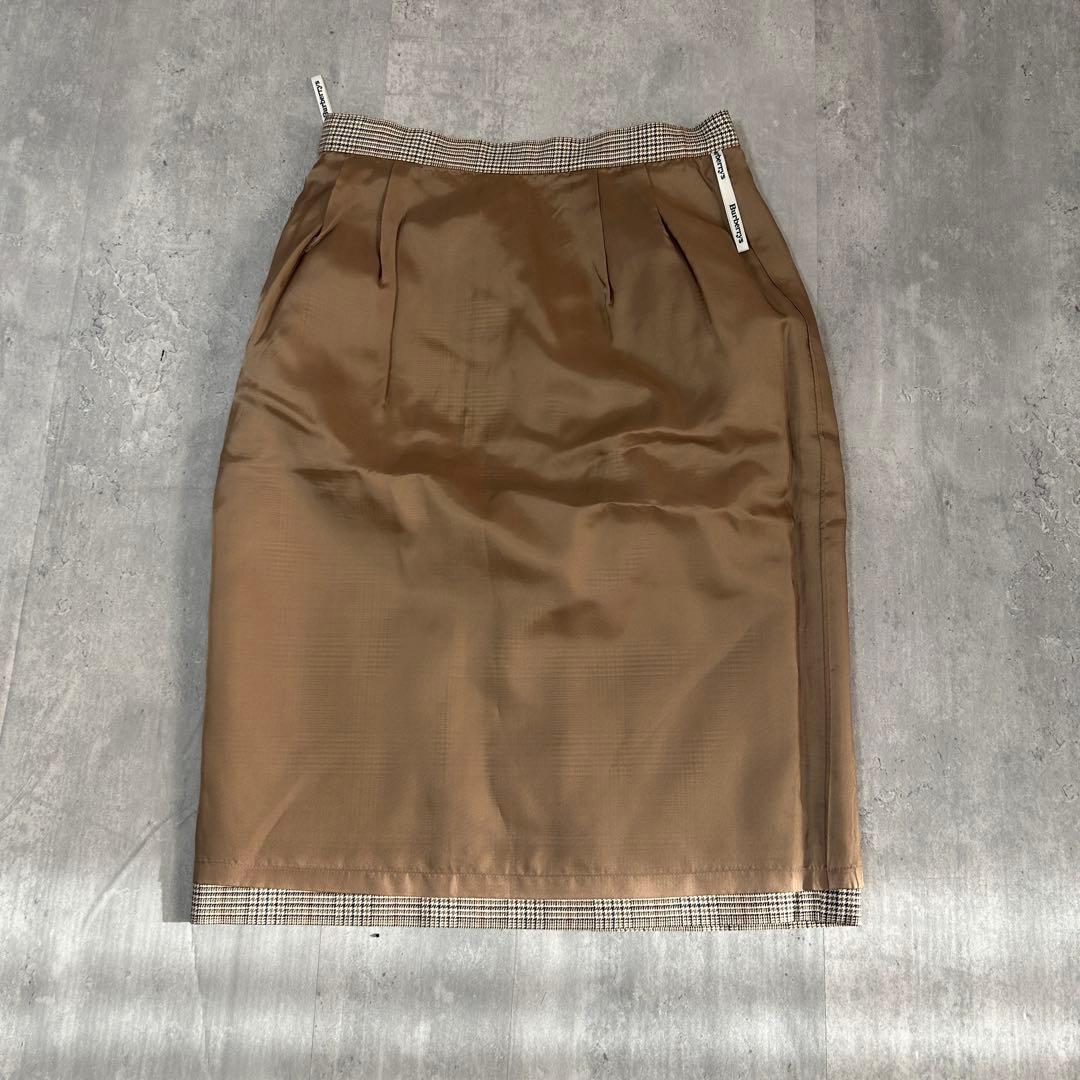美品 バーバリーズ レディース ダブルスーツ スカート 上下 7号 シルク混