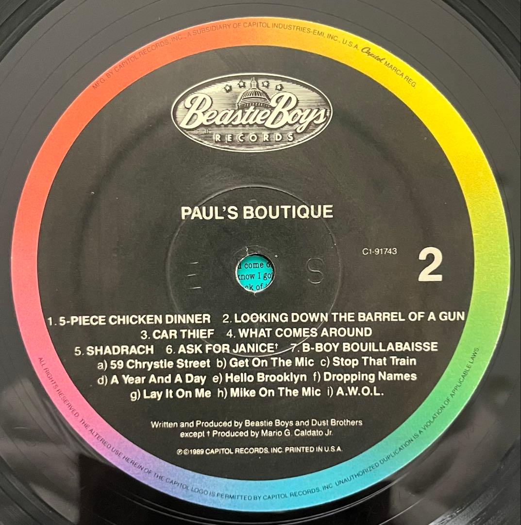 USオリジナル8面ジャケBEASTIE BOYS/PAUL’S BOUTIQUE