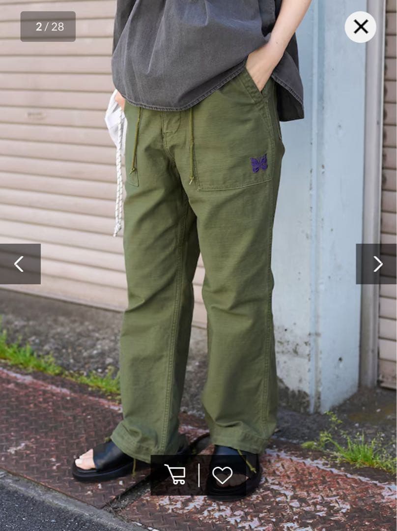 2時間限定価格 NEEDLESカーゴパンツパンツ