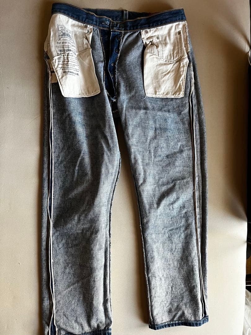 リーバイス　501 ビッグE 赤耳　USA製　ボタン裏刻印555 110周年