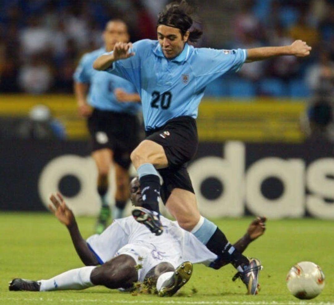 02年日韓WP ウルグアイ代表 20 レコバ　インテル　正規オーセンティック