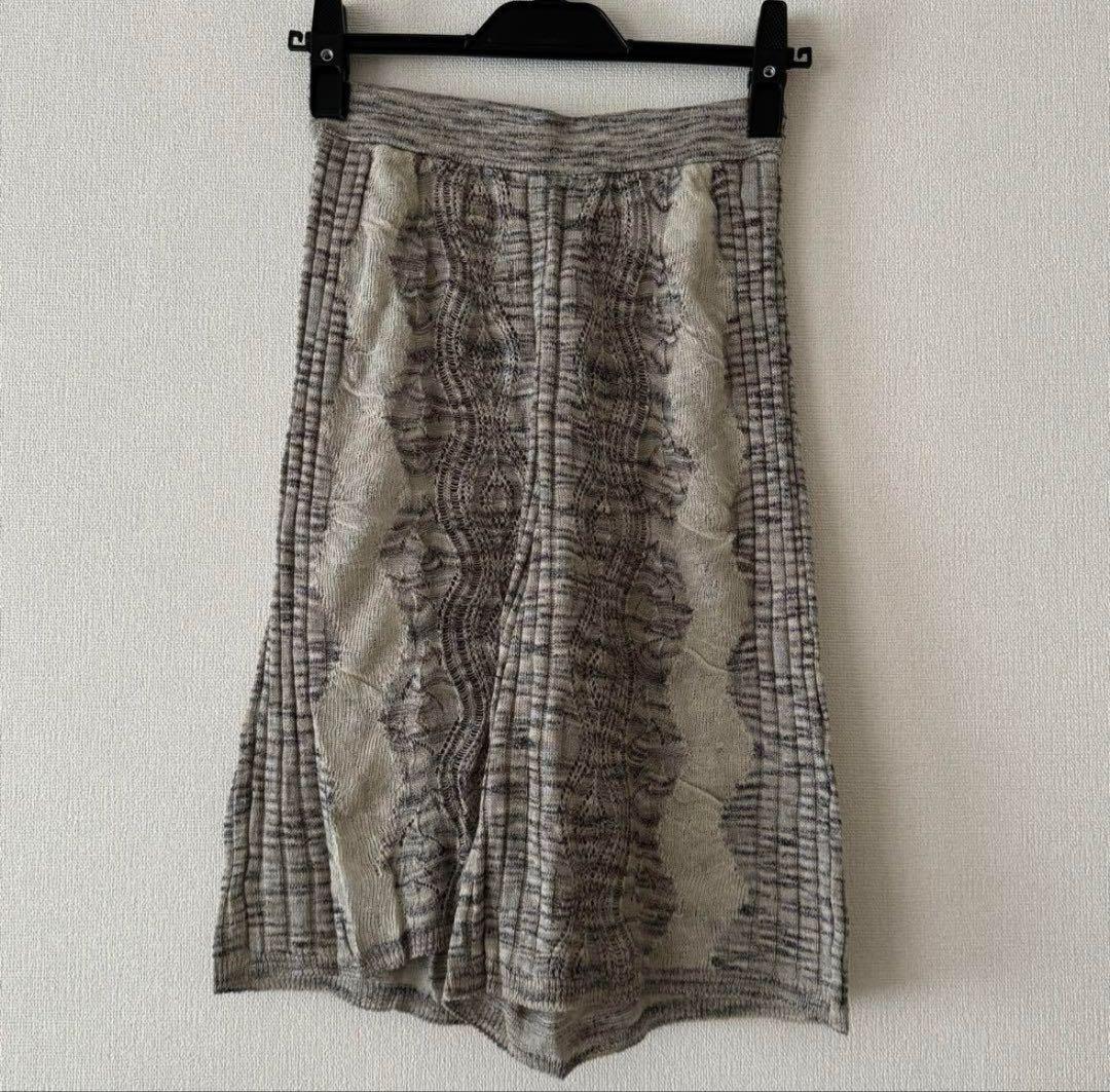 PERVERZE Openwork Knit Pants ニットパンツ　グレー