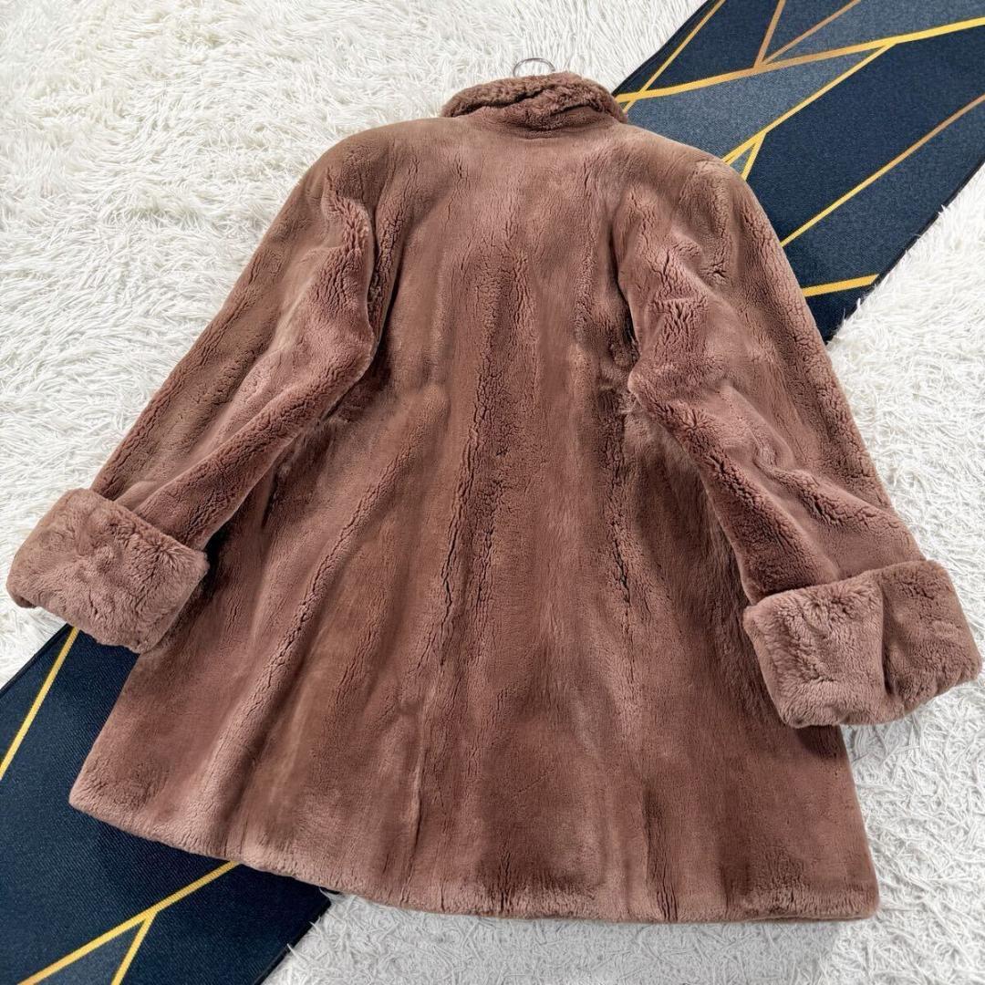 総丈88㎝ ムーンバット クレシェ ヌートリア ローズブラウン コート Aライン