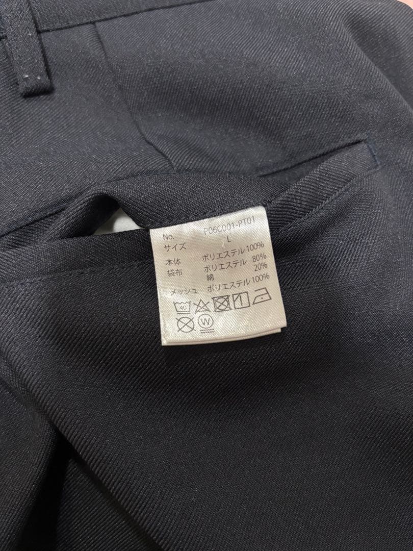 PWA スラックス メンズ L ネイビー