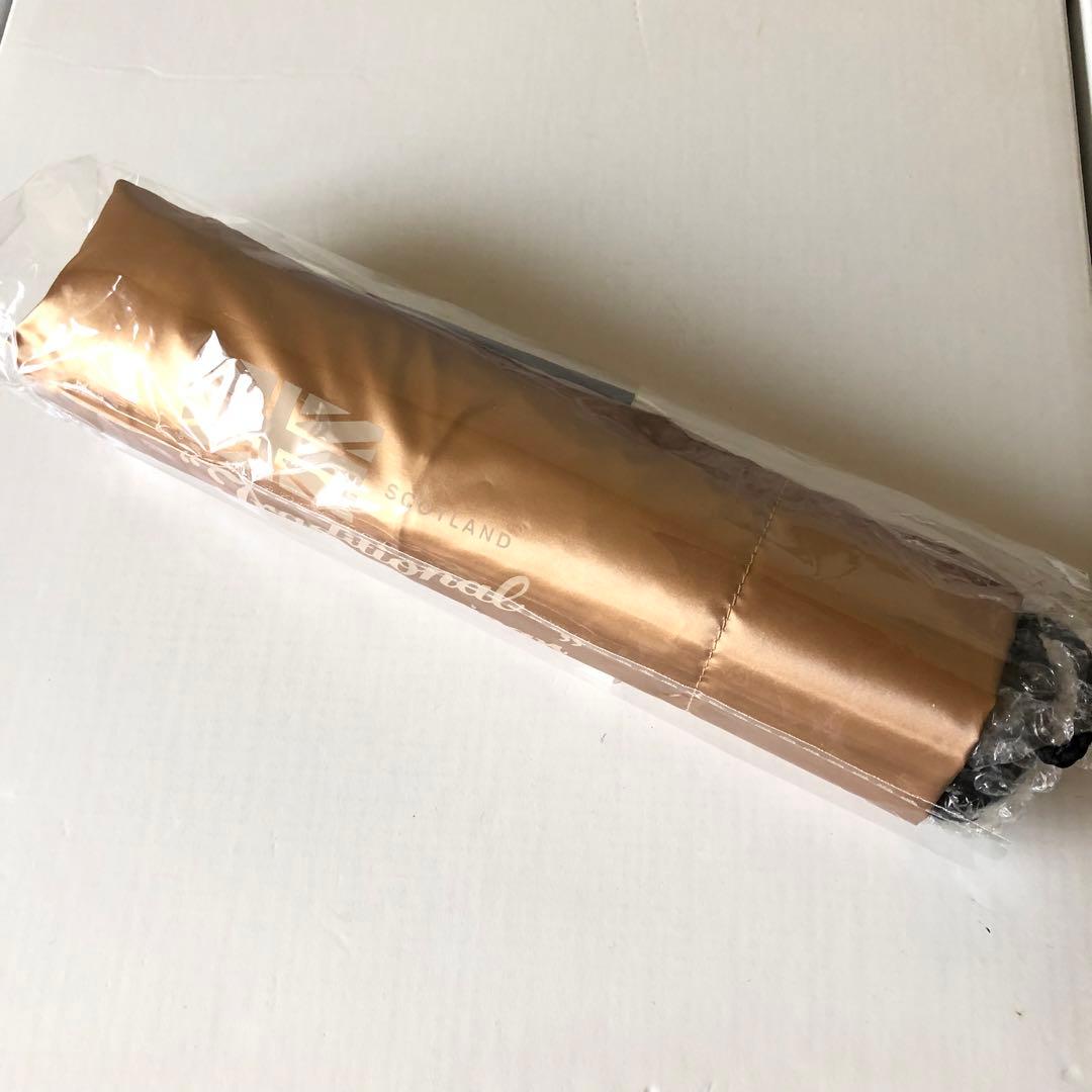 トラディショナルウェザーウェア　晴雨兼用折りたたみ傘　日傘 ゴールド 別注