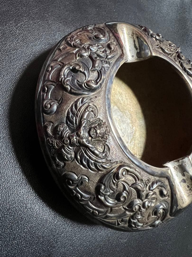 シルバー灰皿　アンティーク　スターリングシルバー