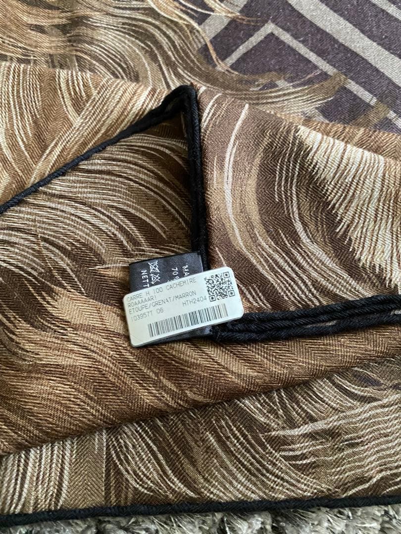 新品未使用　エルメス　カレ100 ROAAAAAR！ブラウン