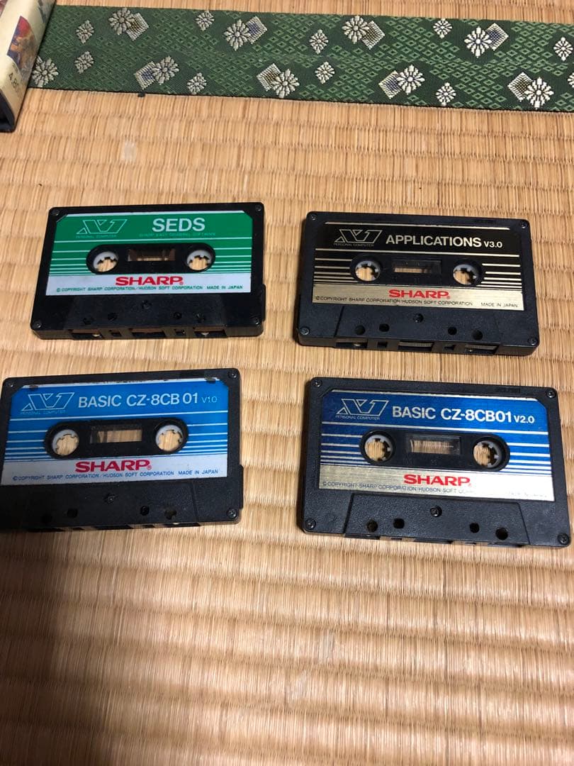 アプリケーションテープ　シャープ　X1/F用のカセットテープ(ジャンク)