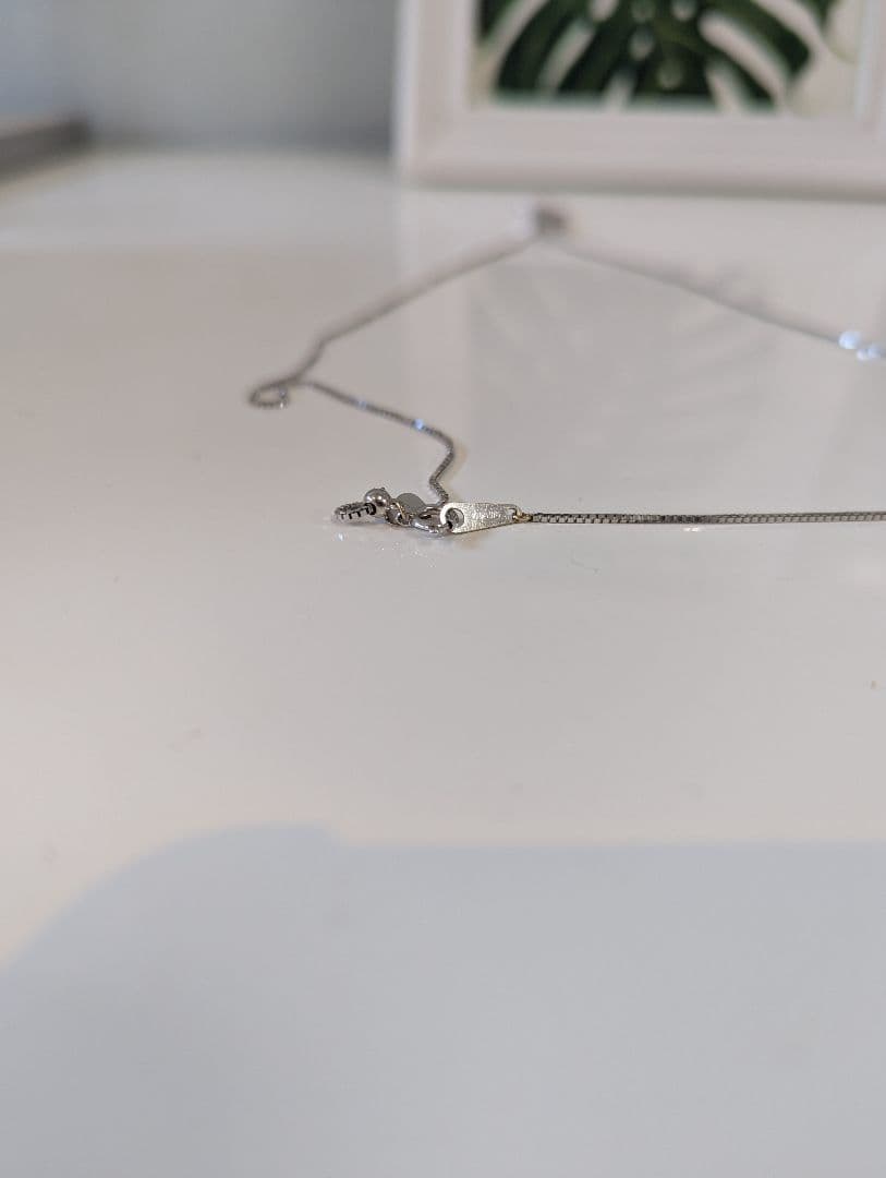 ダイヤモンドネックレス◇K18WG◇0.5◇トリロジー