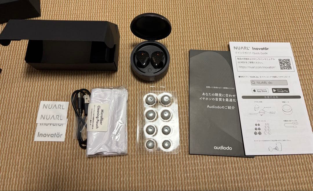 NUARL Innovator ブラック・スターライト ワイヤレスイヤホン 美品