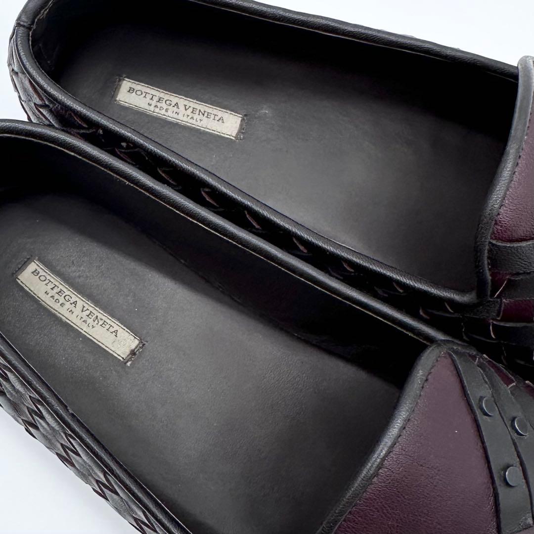 美品✨BOTTEGA VENETA イントレチャート ローファー スタッズ 40