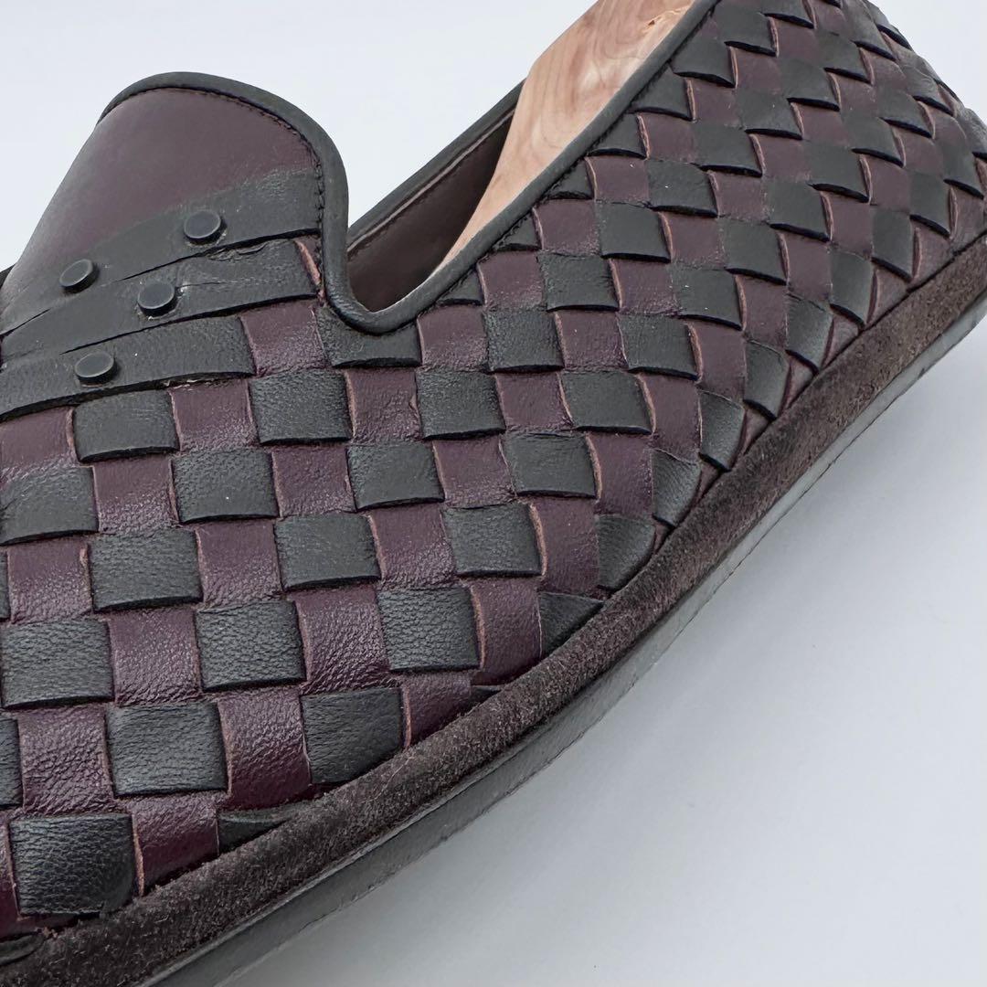 美品✨BOTTEGA VENETA イントレチャート ローファー スタッズ 40