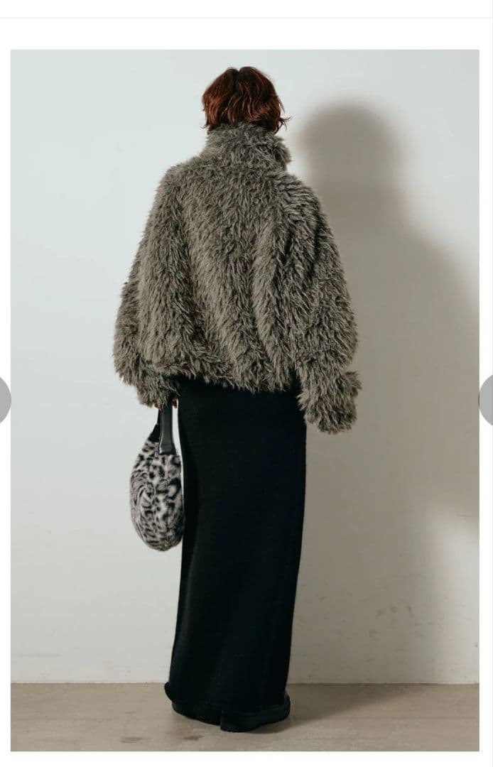 ESICA【新品・未開封】ミックスシープファースタンドブルゾン