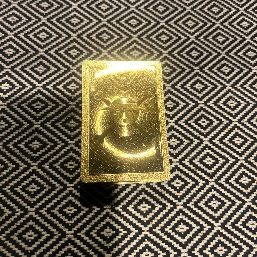 ワンピース　金色トランプカードセット　激レア