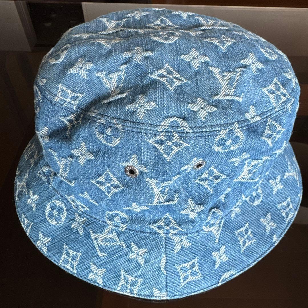 Louis Vuitton モノグラム　デニム　バケット　ハット　サイズ60￼