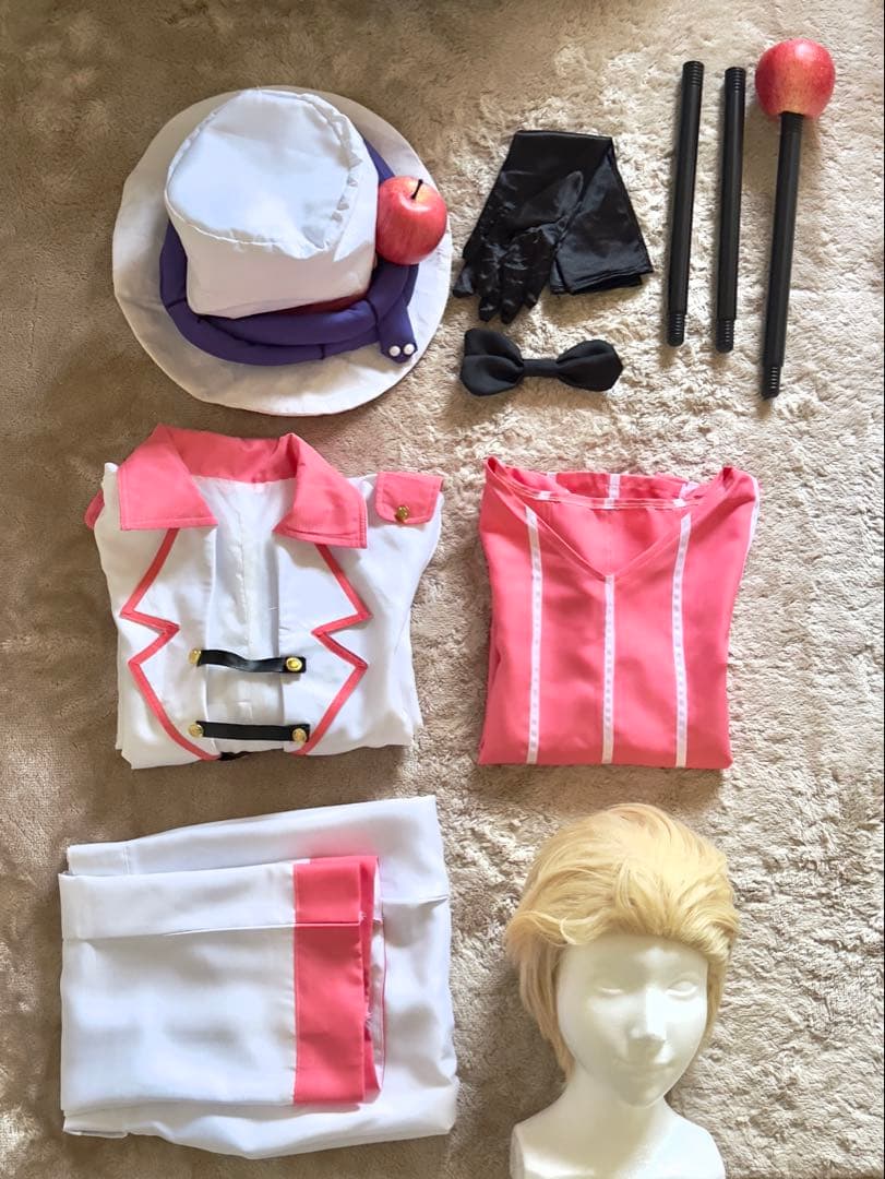 ハズビンホテル/ルシファー/コスプレ衣装【ウィッグ/帽子/杖 付】